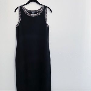 Willi Smith Black Sheath Dress Size Small